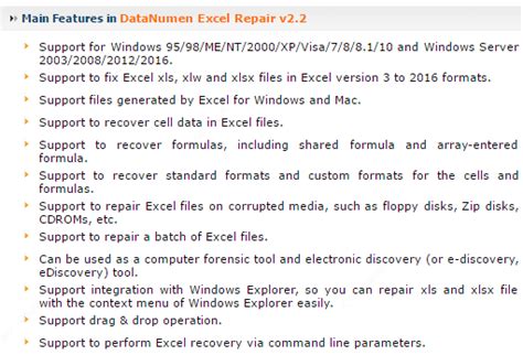 DataNumen Excel Repair 2.9.0.0